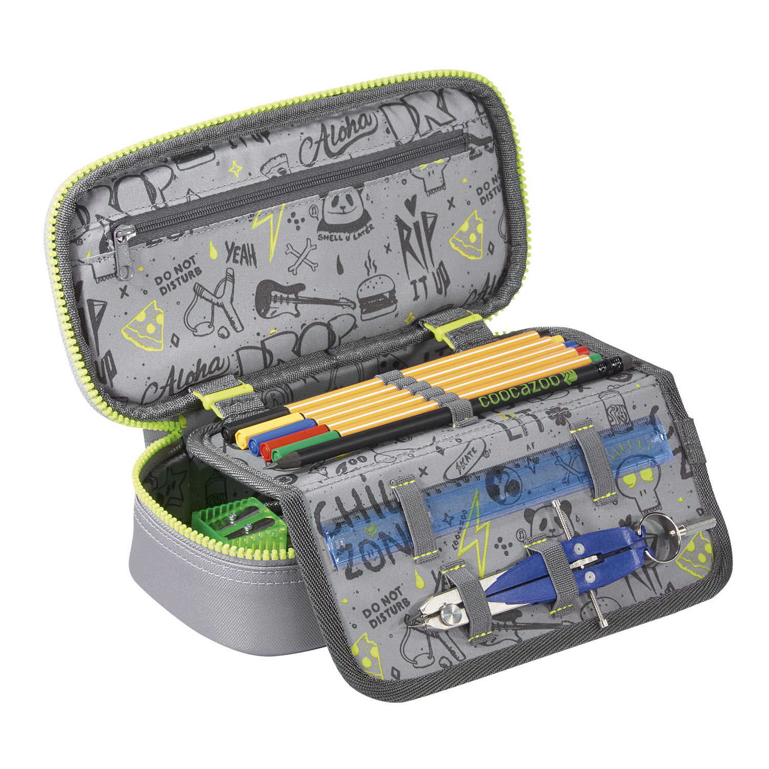 Coocazoo Zubehör PencilDenzel *MeshFlash* Limited Edition Schlamperetui Neon Green