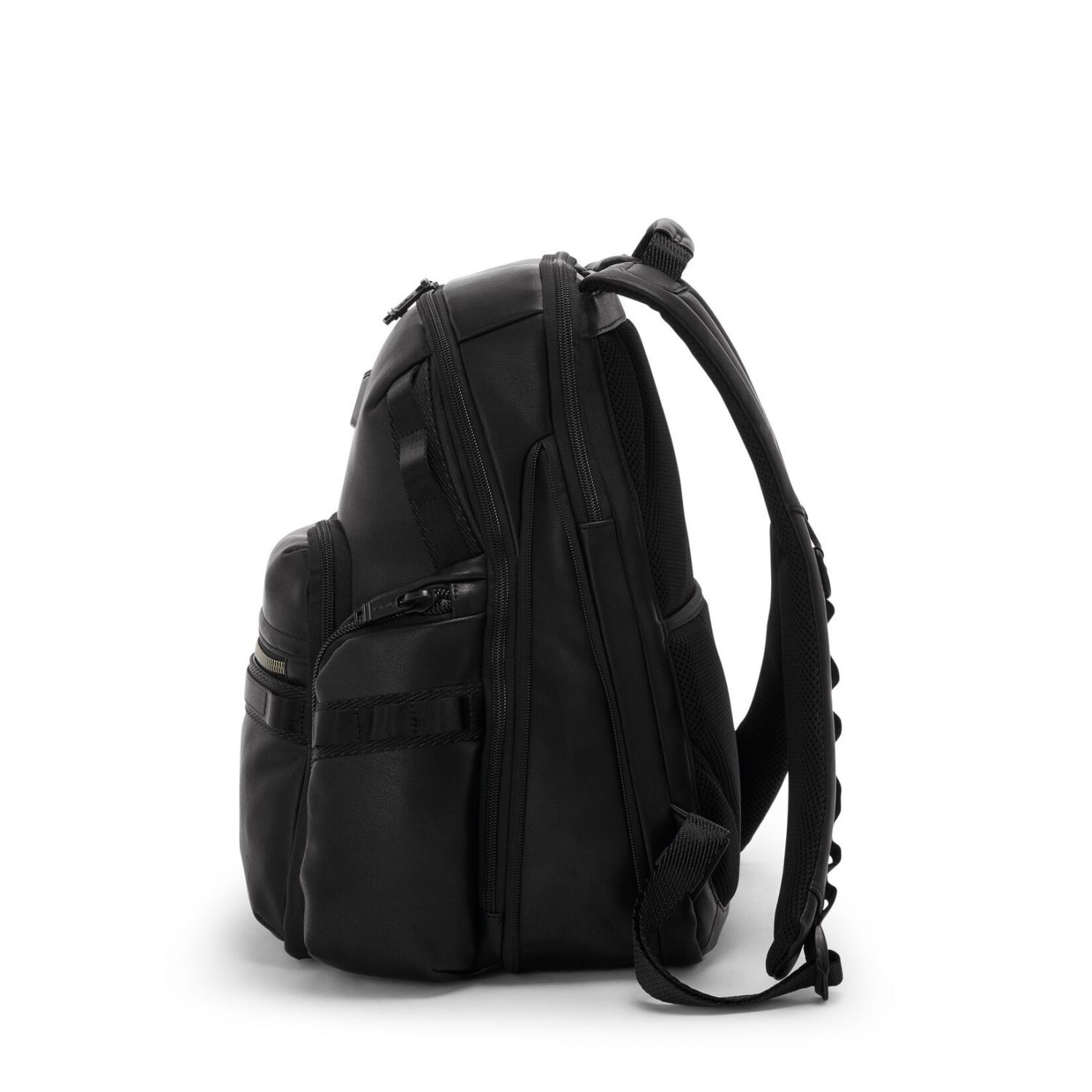 Tumi Alpha Bravo Navigation Rucksack aus Leder + GRATIS HOTELGUTSCHEIN Schwarz