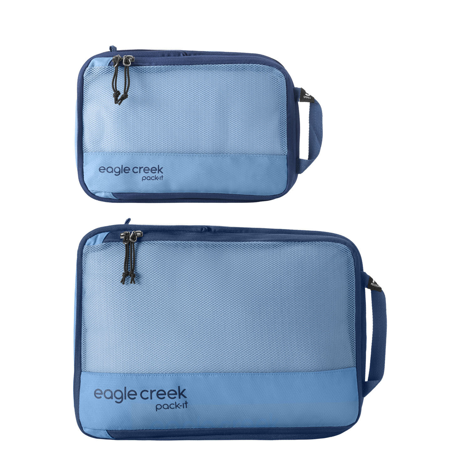 Eagle Creek Pack-It® NEW Reveal Compression Cube Set S/M Blue Dawn