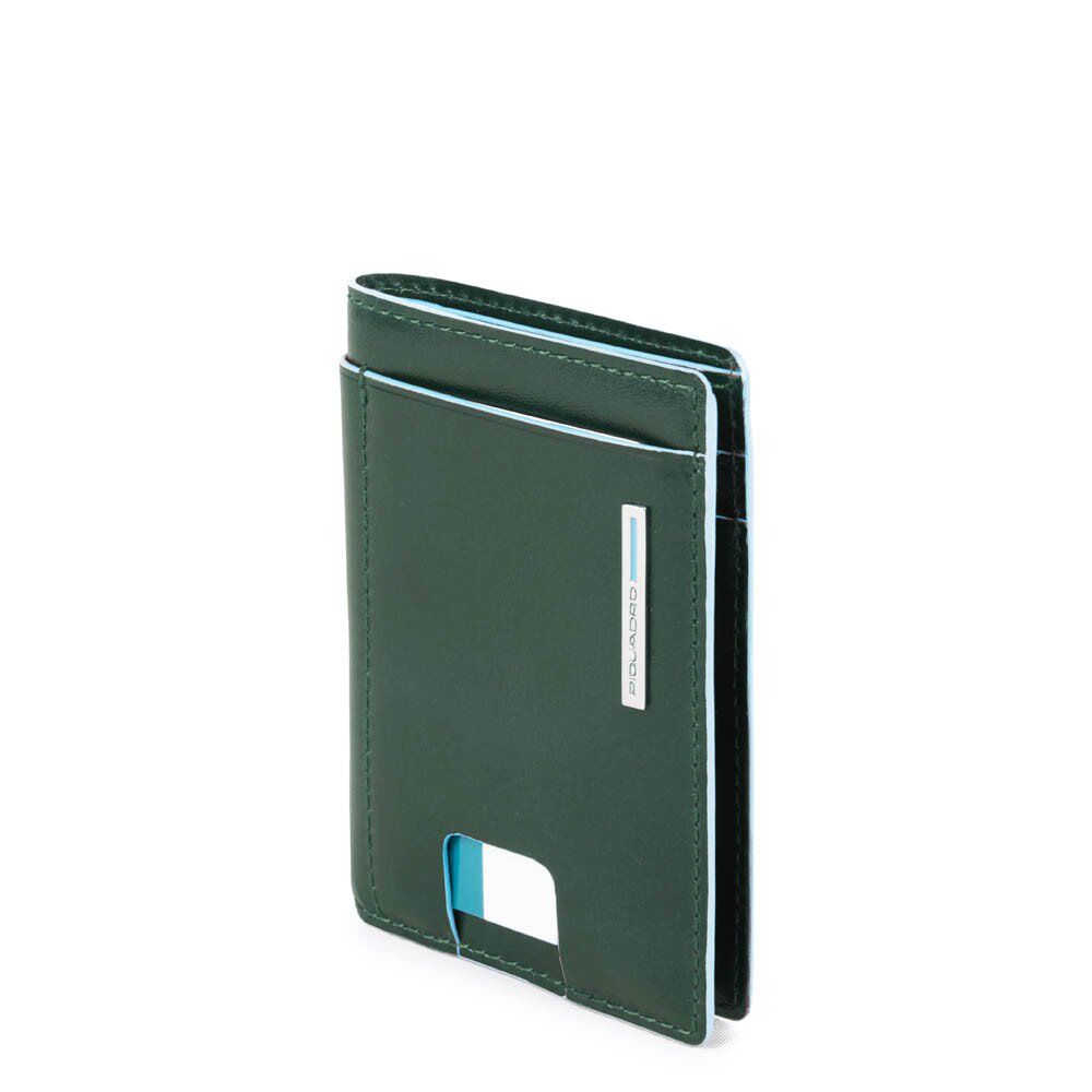 Piquadro Blue Square Kreditkartenhalter verde foresta Piquadro Blue Square Kreditkartenhalter verde foresta
