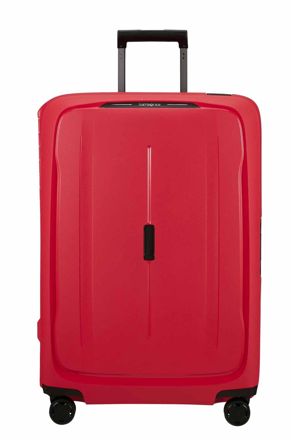 Samsonite Essens Trolley mit 4 Rollen 75cm + GRATIS HOTELGUTSCHEIN Hibiscus Red