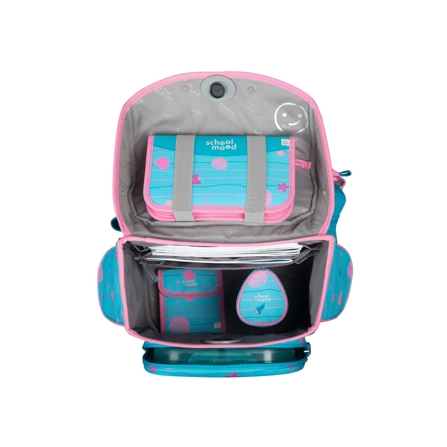 School-Mood Timeless Pro 7-tlg. Schulranzenset Lilly (Meerjungfrau)
