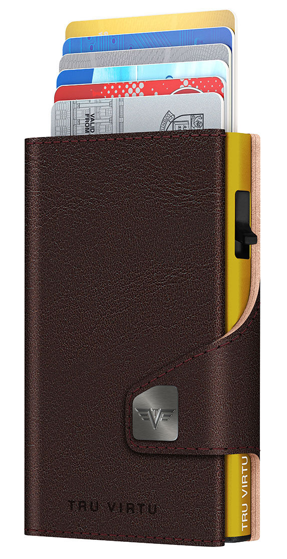 Tru Virtu Click & Slide Wallet *Special Edition* Florence Café/Gold