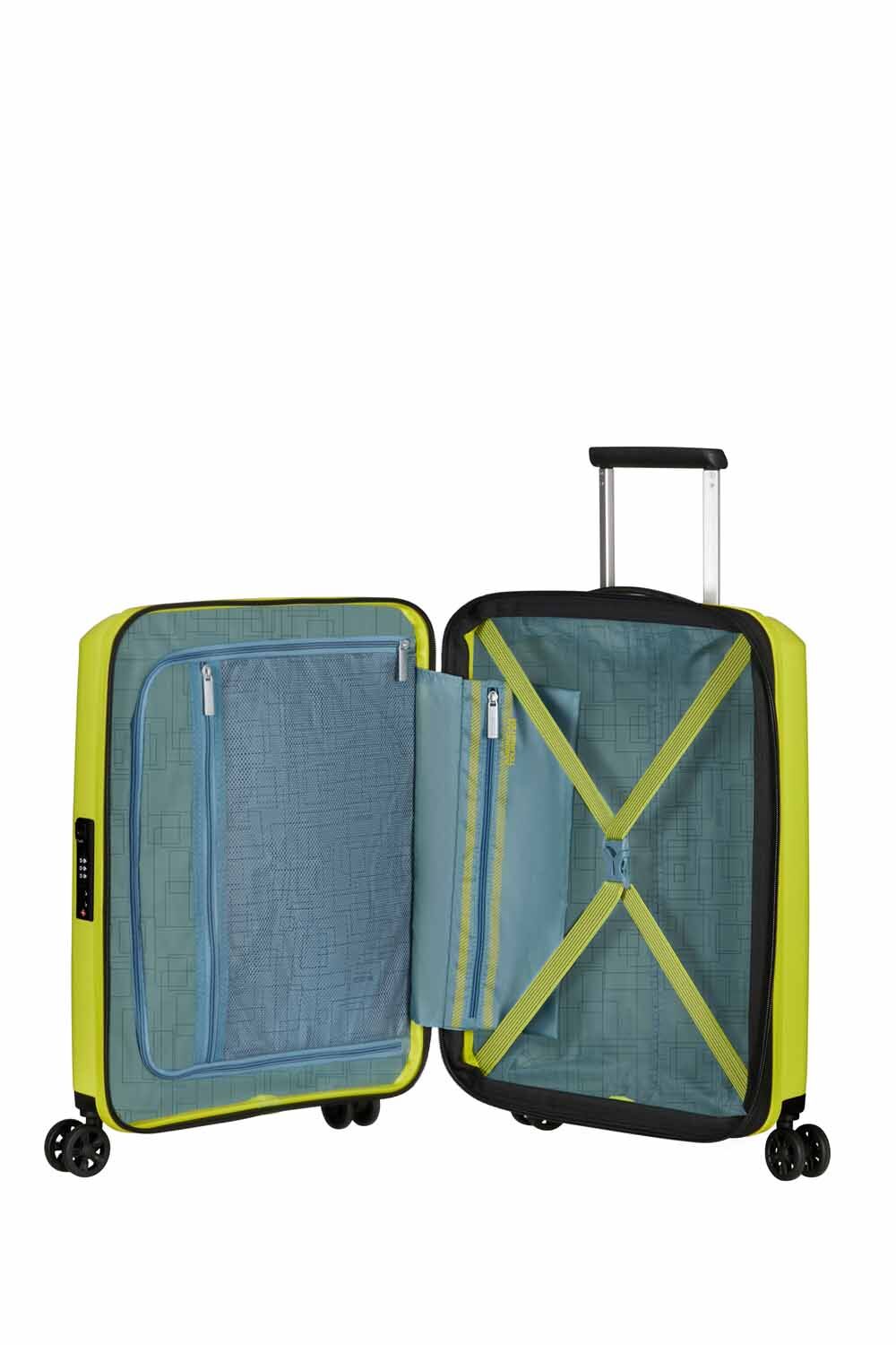 American Tourister AeroStep Handgepäck 55cm erweiterbar Light Lime