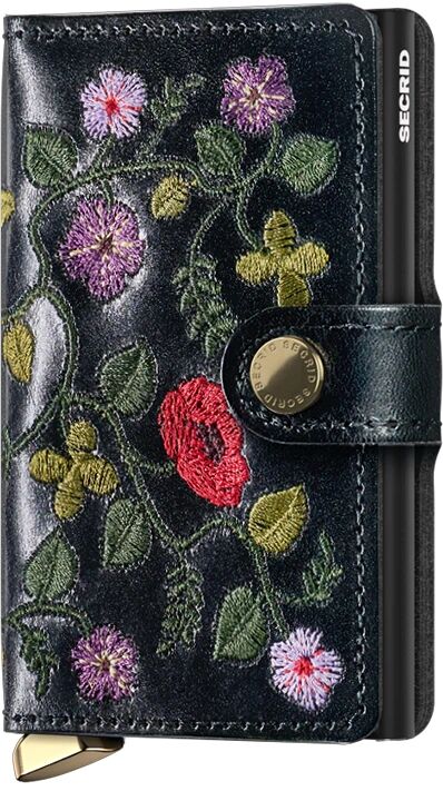 Secrid Miniwallet Premium Stitch Floral MSt-Black