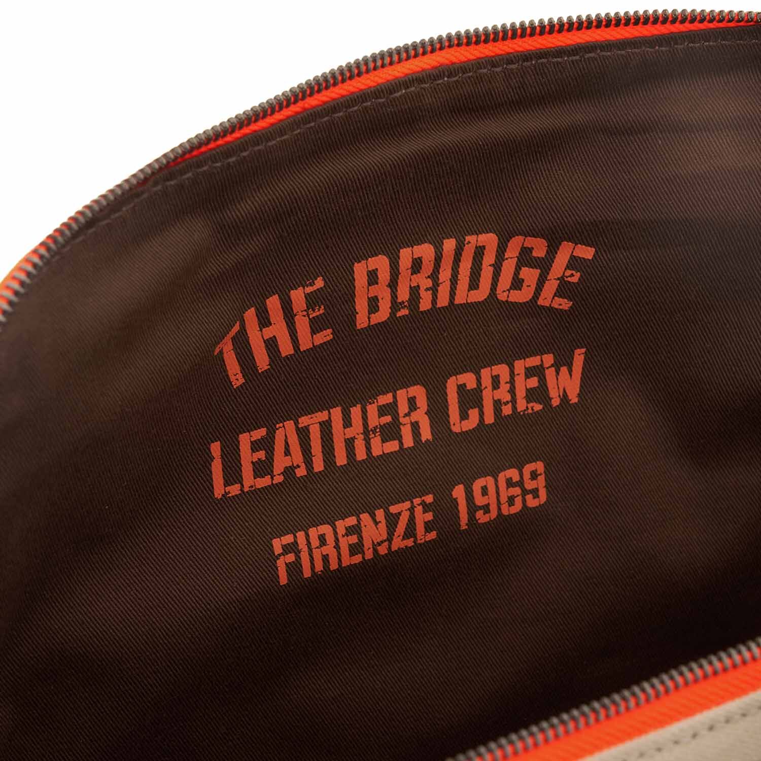 The Bridge Alberto WOW Leder-Rucksack 44cm Sand/Kastanie mit Dunklem Ruthenium
