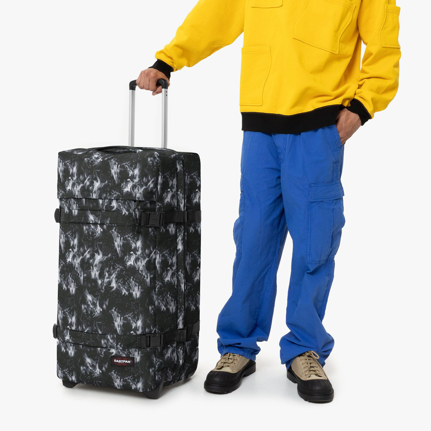 Eastpak Transit'R Reisetrolley L mit 2 Rollen GB Patches