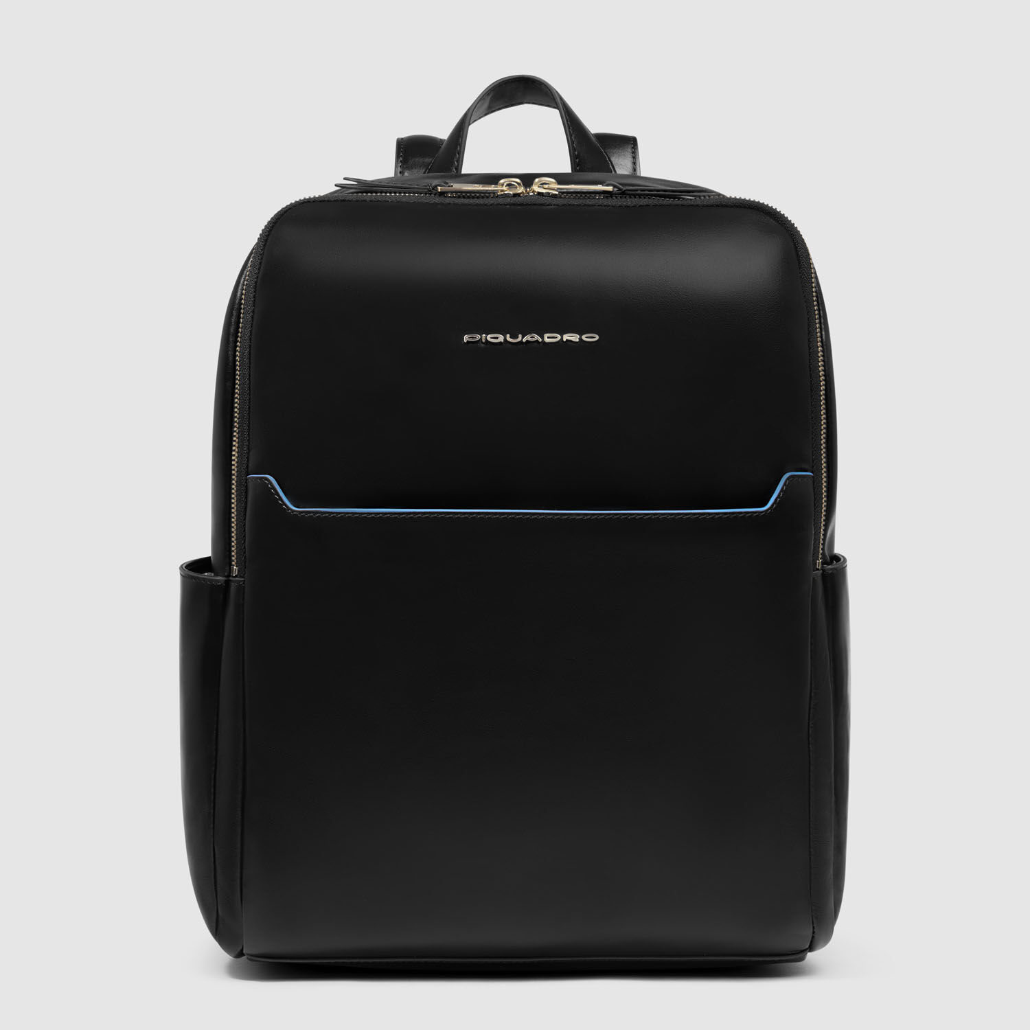 Piquadro Blue Square Damen Leder-Laptoptasche 14" Schwarz