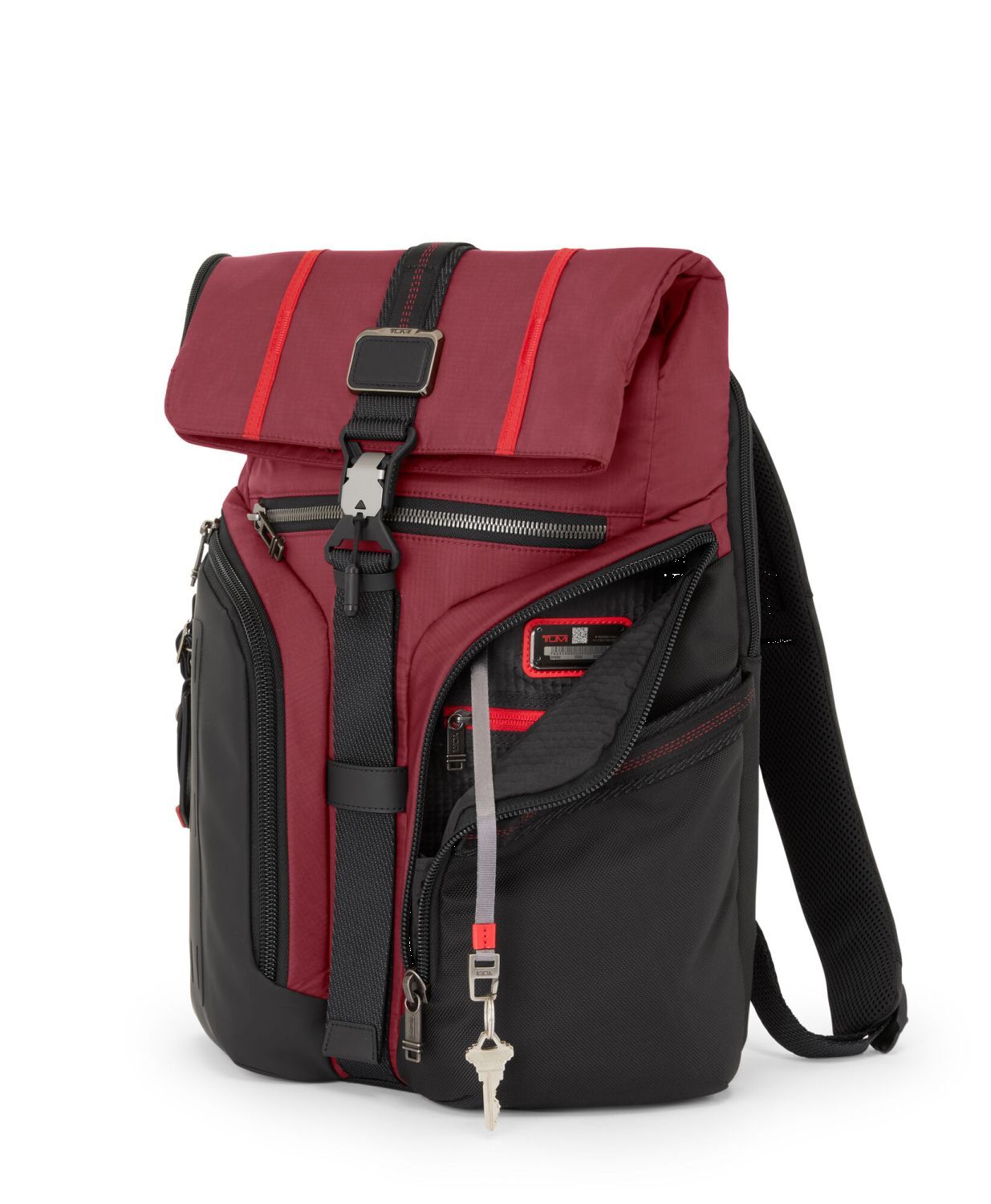 Tumi Alpha Bravo Logistics Rucksack mit Klappdeckel Desert Red