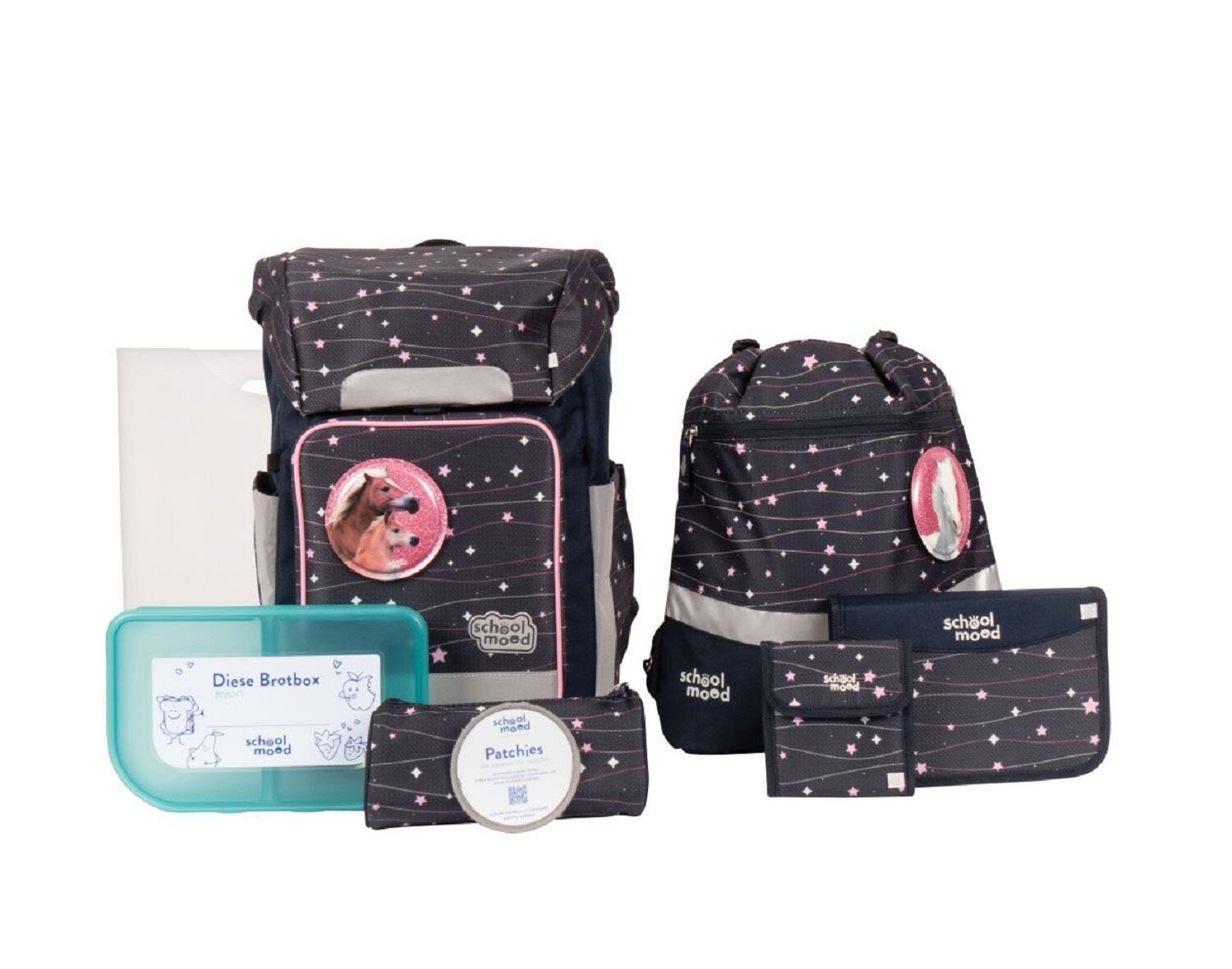 School-Mood Rebel Schulranzenset 8-teilige Ella (Pony) School-Mood Rebel Schulranzenset 8-teilige Ella (Pony)