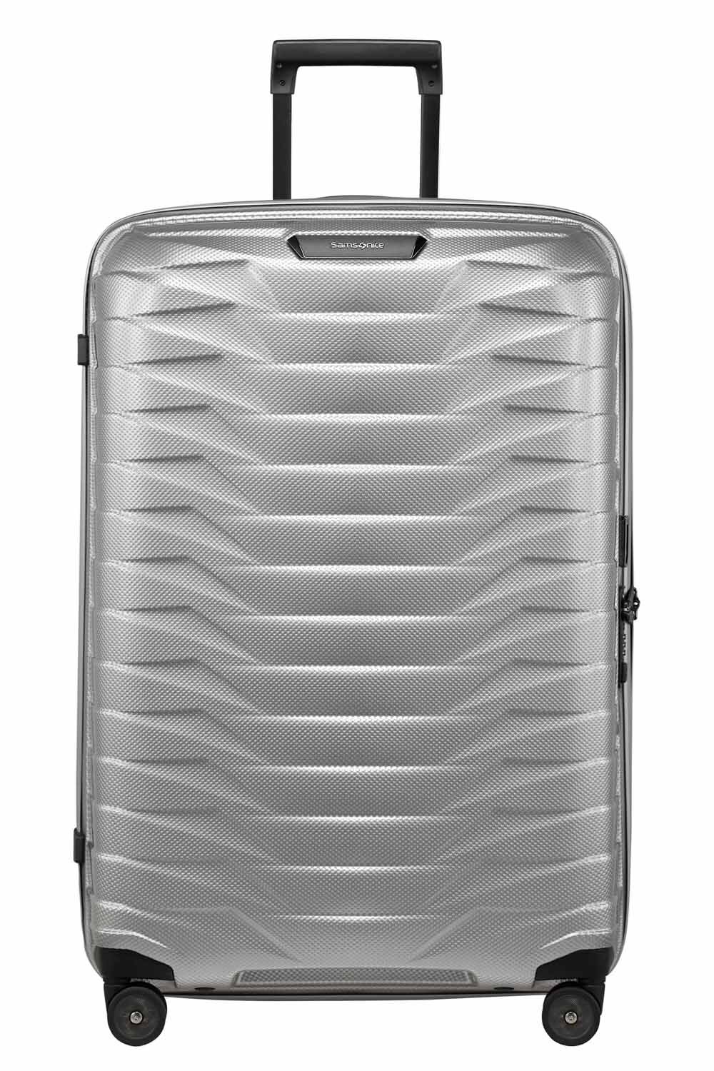 Samsonite Proxis Trolley mit 4 Rollen 75cm + GRATIS HOTELGUTSCHEIN Silber Samsonite Proxis Trolley mit 4 Rollen 75cm + GRATIS HOTELGUTSCHEIN Silber