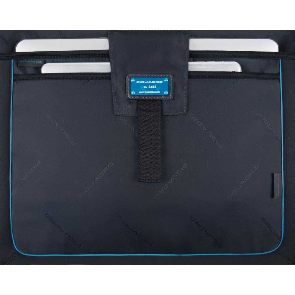 Piquadro MAMORE' Umwandelbarer Laptop-Shopper mit iPad®Air/Pro 9,7-Fach Poisblu