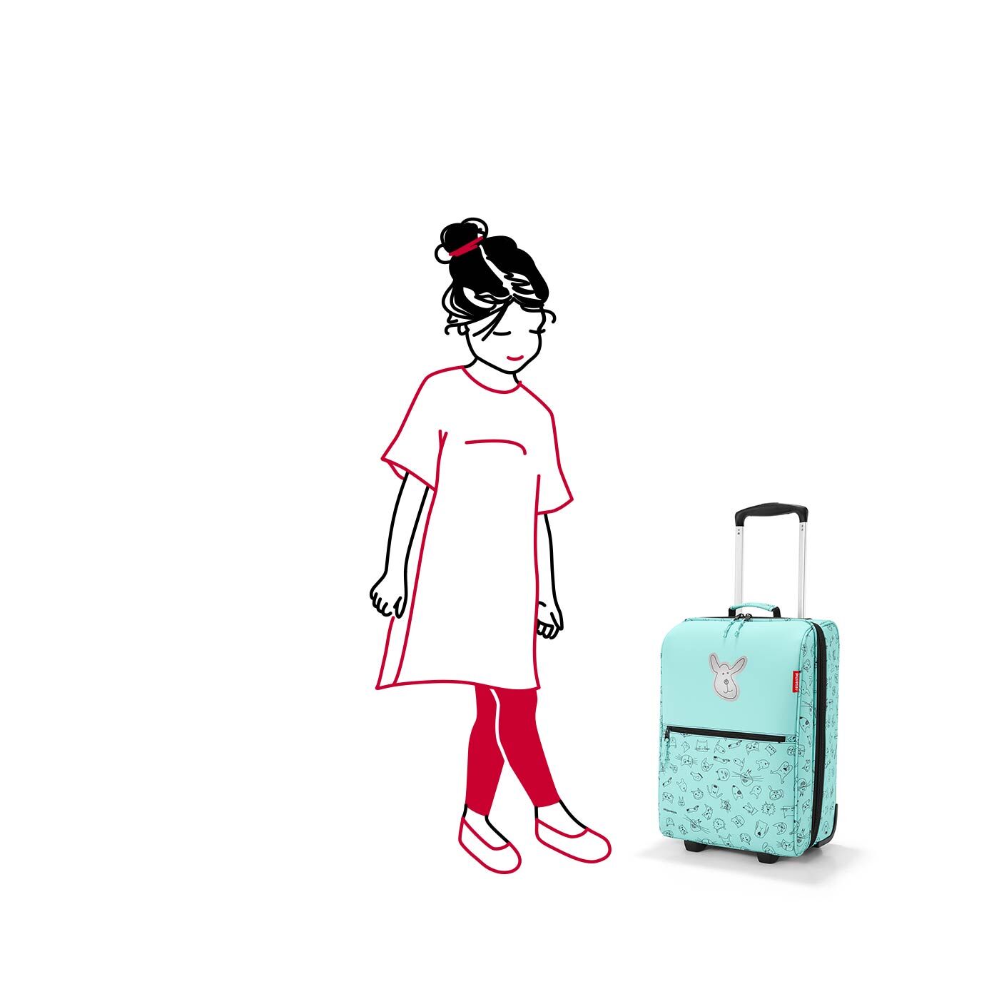 Reisenthel Kids trolley XS cats and dogs mint Reisenthel Kids trolley XS cats and dogs mint