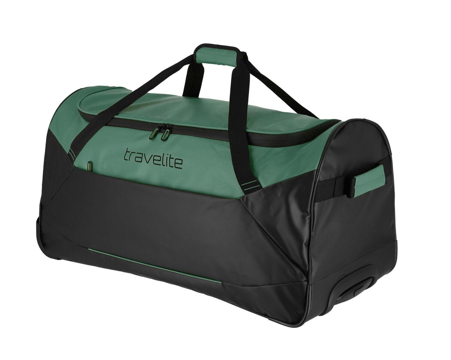 Travelite Basics Plane Rollenreisetasche 71cm Schwarz/Grün Travelite Basics Plane Rollenreisetasche 71cm Schwarz/Grün
