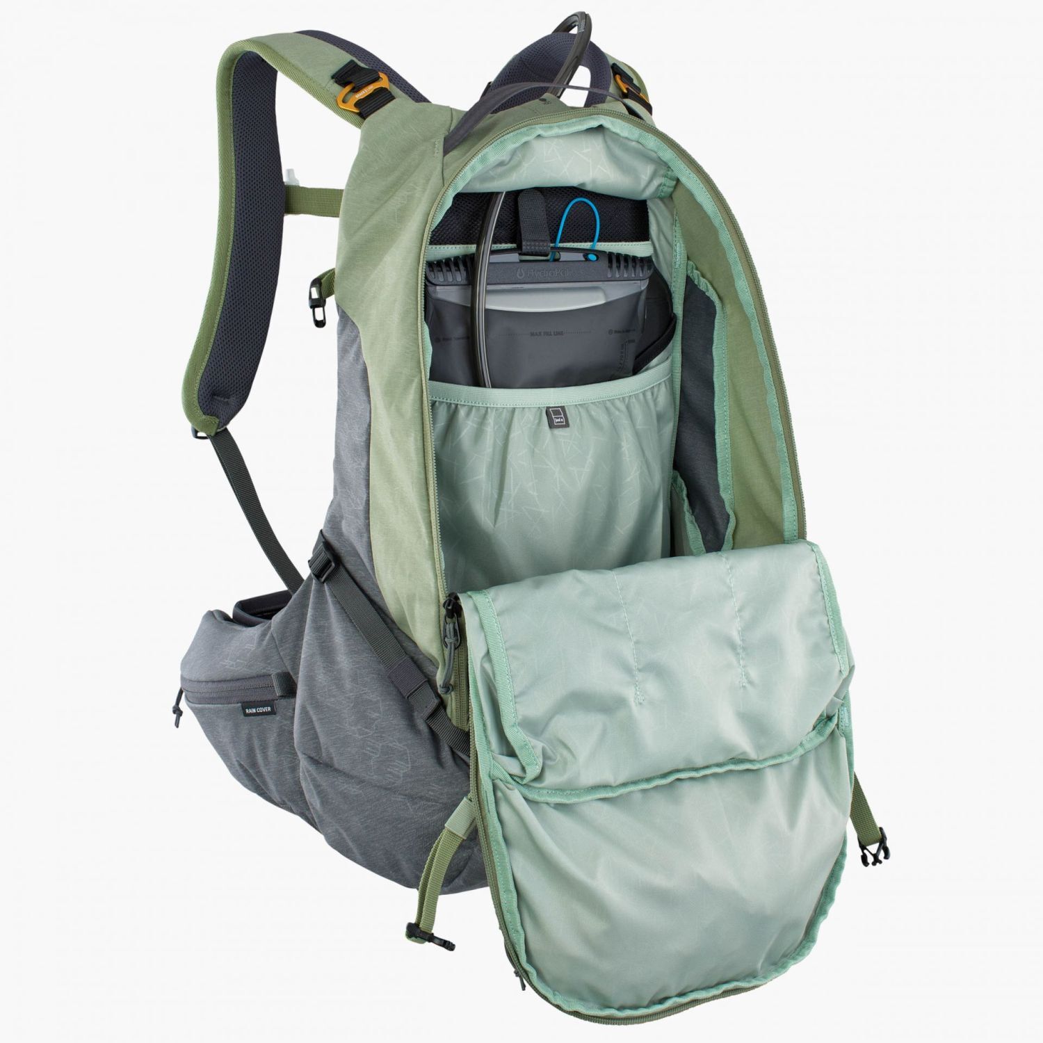 evoc Protector Backpacks Trail Pro 16 S/M Light Olive - Carbon Grey