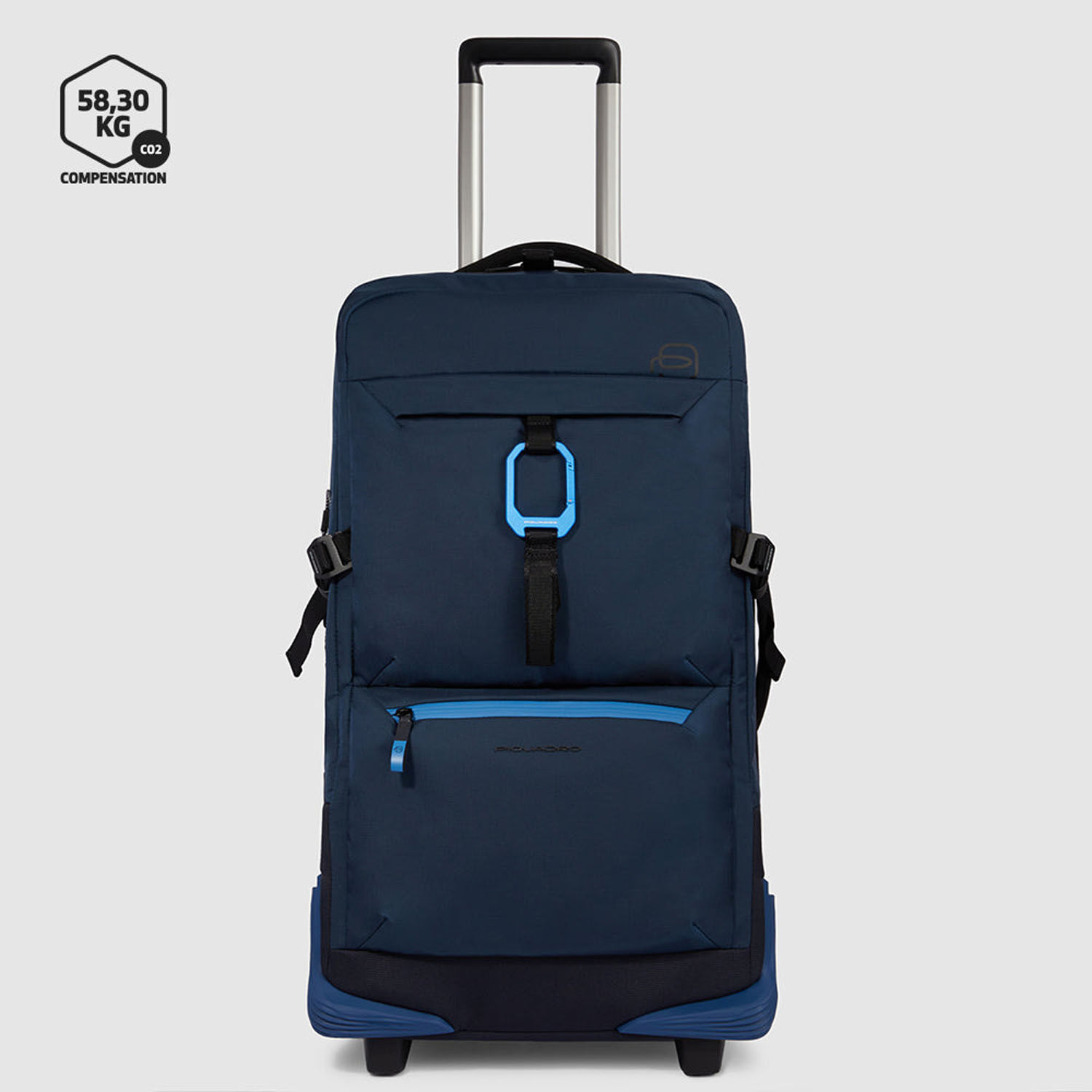 Piquadro Corner 2.0 Modulare Reisetasche mit Rollen Blau Piquadro Corner 2.0 Modulare Reisetasche mit Rollen Blau