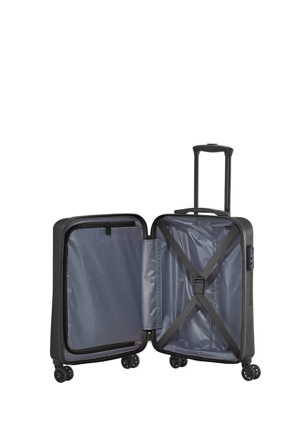 Travelite BALI Trolley S 4-Rollen Schwarz