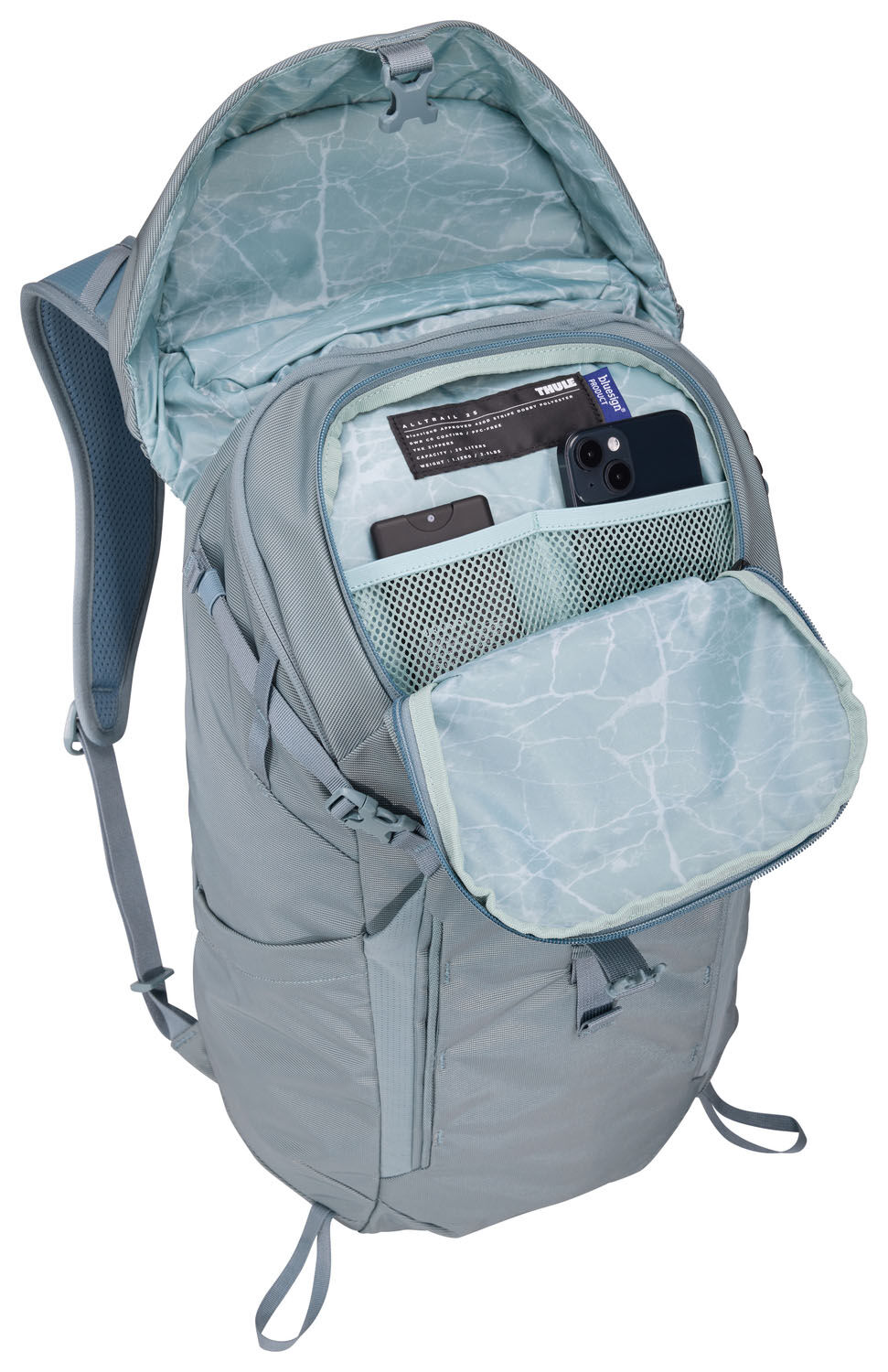 THULE AllTrail Tagesrucksack mit Regenhülle 25L Pond Gray