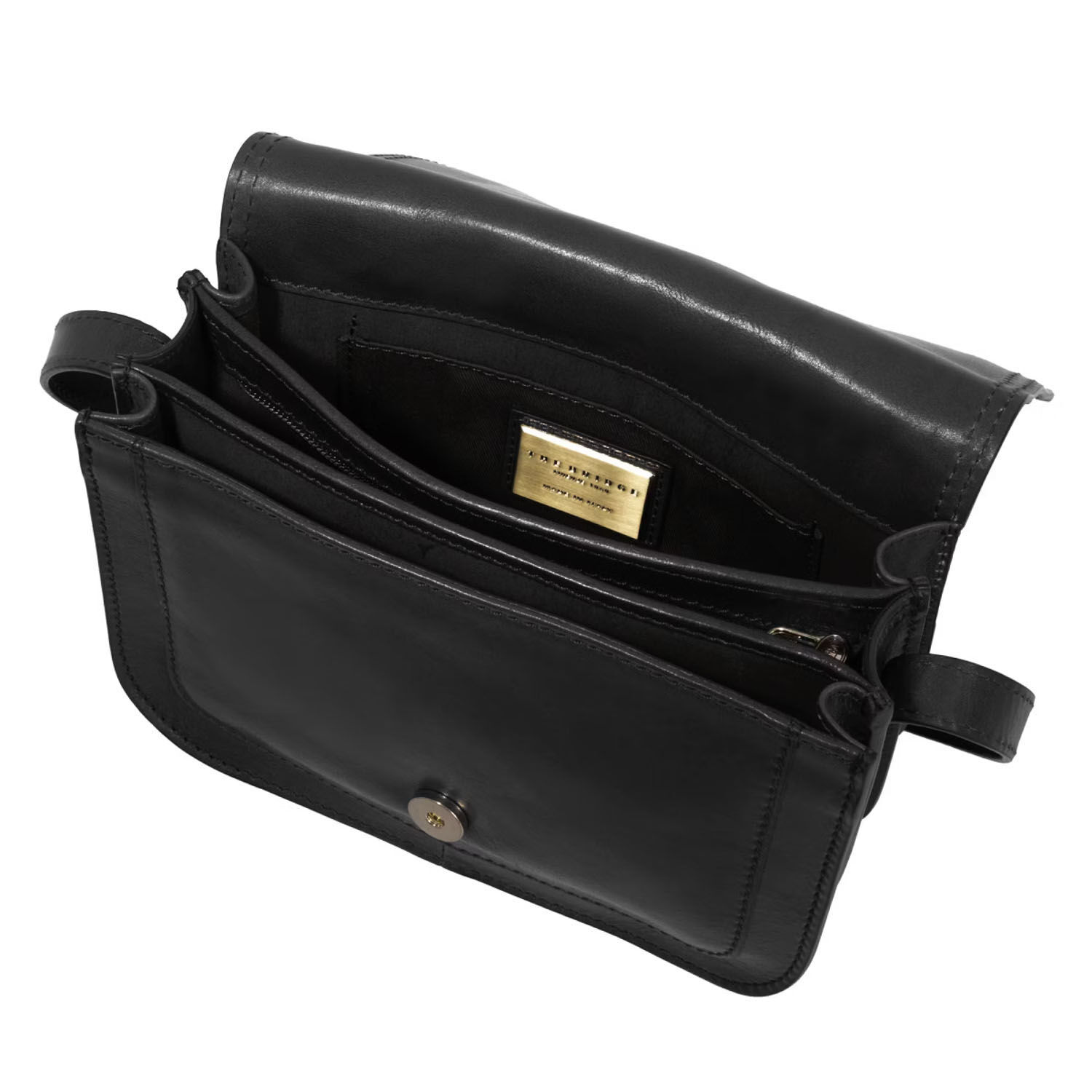 The Bridge Story Donna Schultertasche 24cm Schwarz/Gold