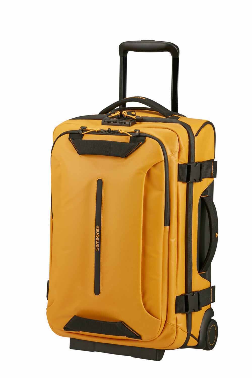 Samsonite Ecodiver Reisetasche mit Rollen & Doppelrahmen 55cm + GRATIS HOTELGUTSCHEIN Gelb