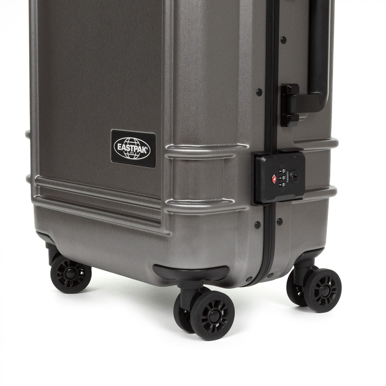 Eastpak RESIST'R CASE S Robuster Hartschalen-Trolley Brushed Metal