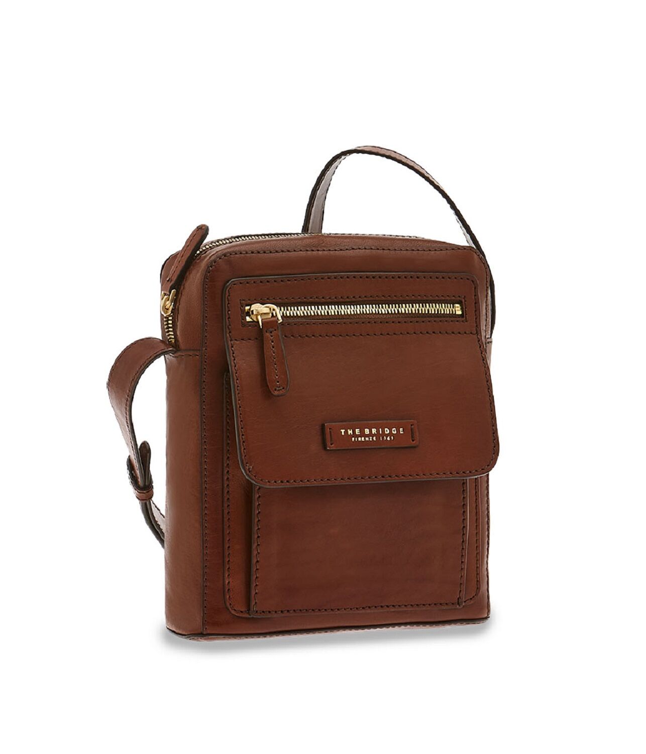 The Bridge Alberto Leder-Schultertasche