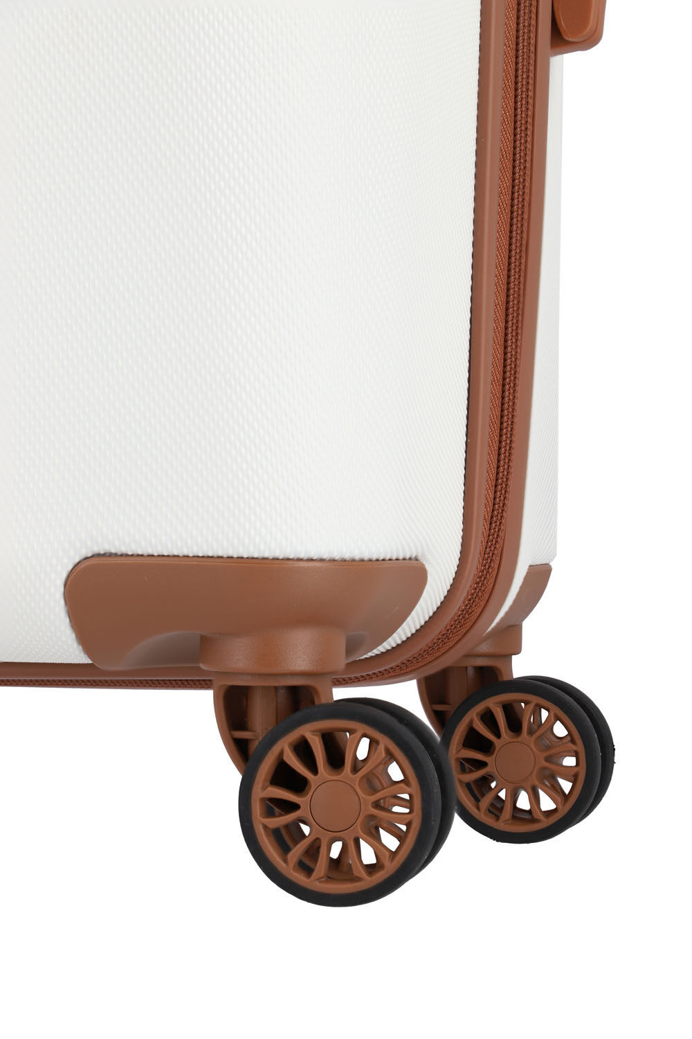 Travelite BALI Trolley L 4-Rollen Weiss/cognac
