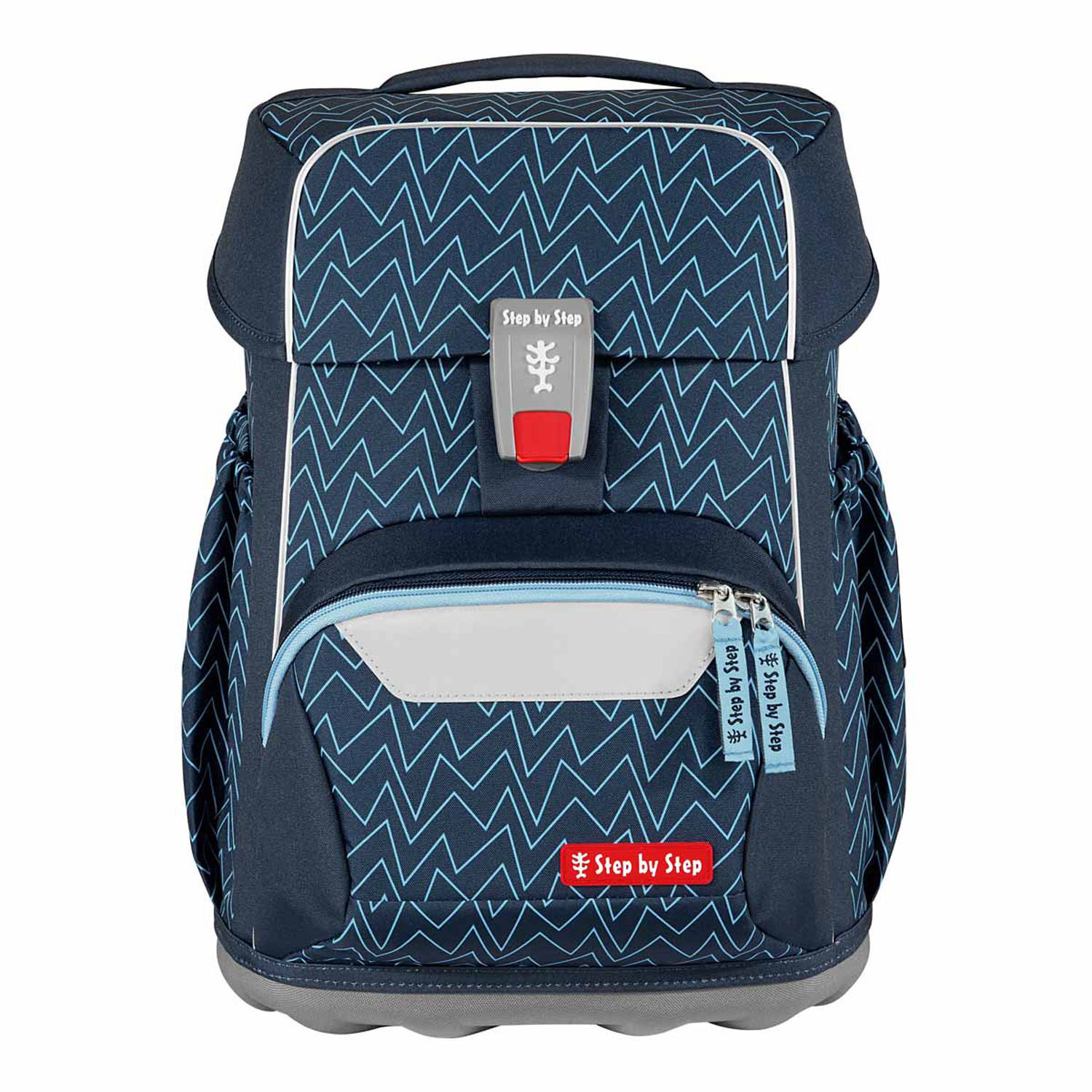 Step by Step BASIS Schulranzen 4-teiliges Set Blue Lines