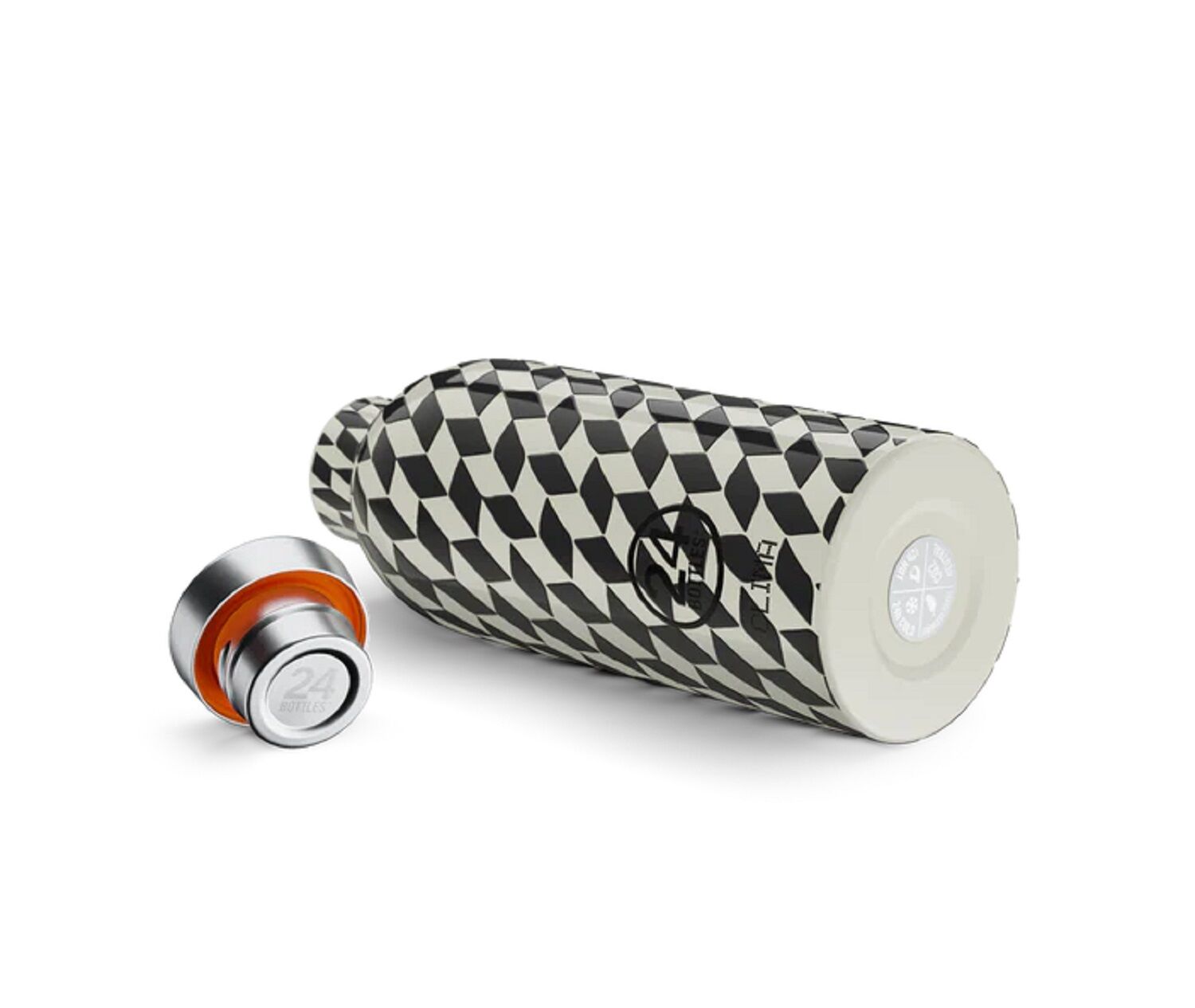 24Bottles® Clima Bottle Groovy 500ml White