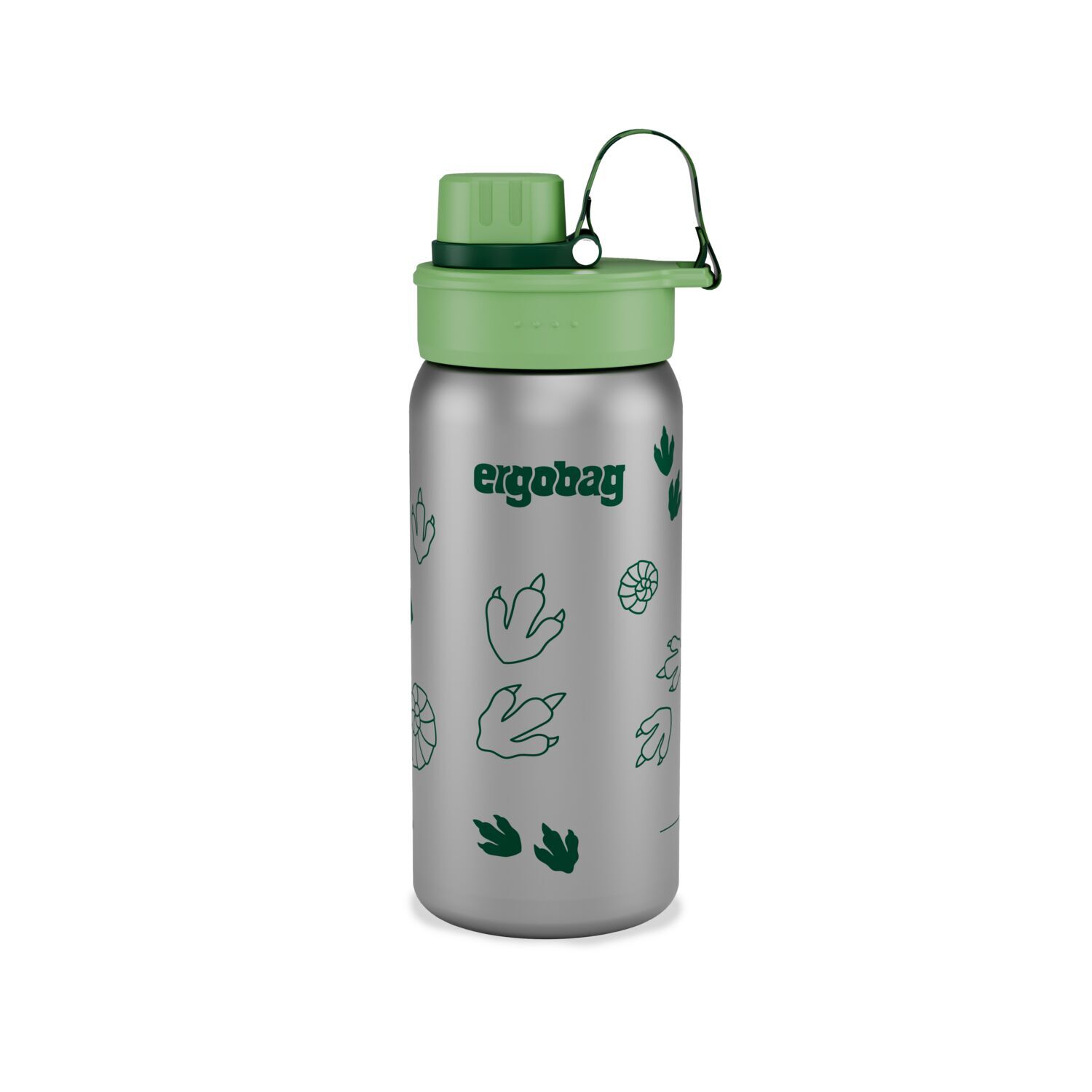 ergobag Edelstahl Trinkflasche, Kollektion 2026 Dschungel