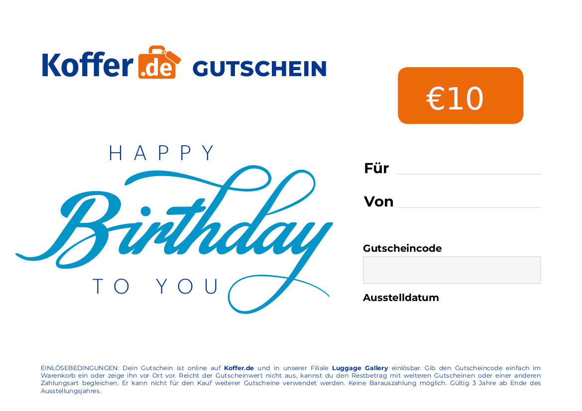 Geschenkgutschein Happy Birthday