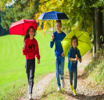 Knirps Rookie Manual reflective triple blue