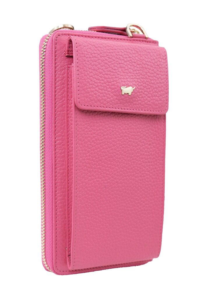 Braun Büffel ASTI RFID RV-Geldbörse mit Handyfach meta pink