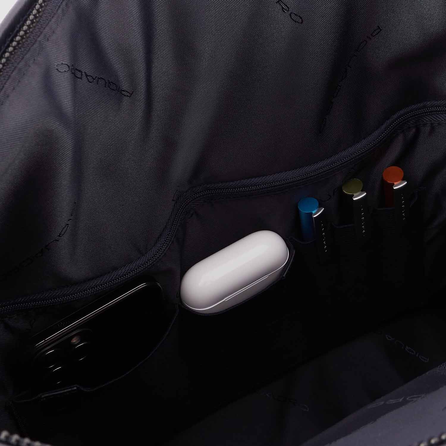 Piquadro Blue Square Revamp Fahrrad Laptopkuriertasche 14" Laptop-Fach Nachtblau