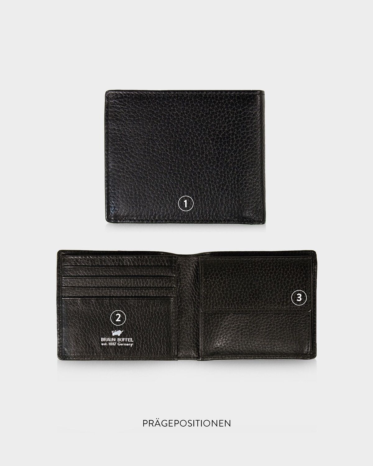 Braun Büffel TURIN RFID Geldbörse 4CS schwarz Braun Büffel TURIN RFID Geldbörse 4CS schwarz