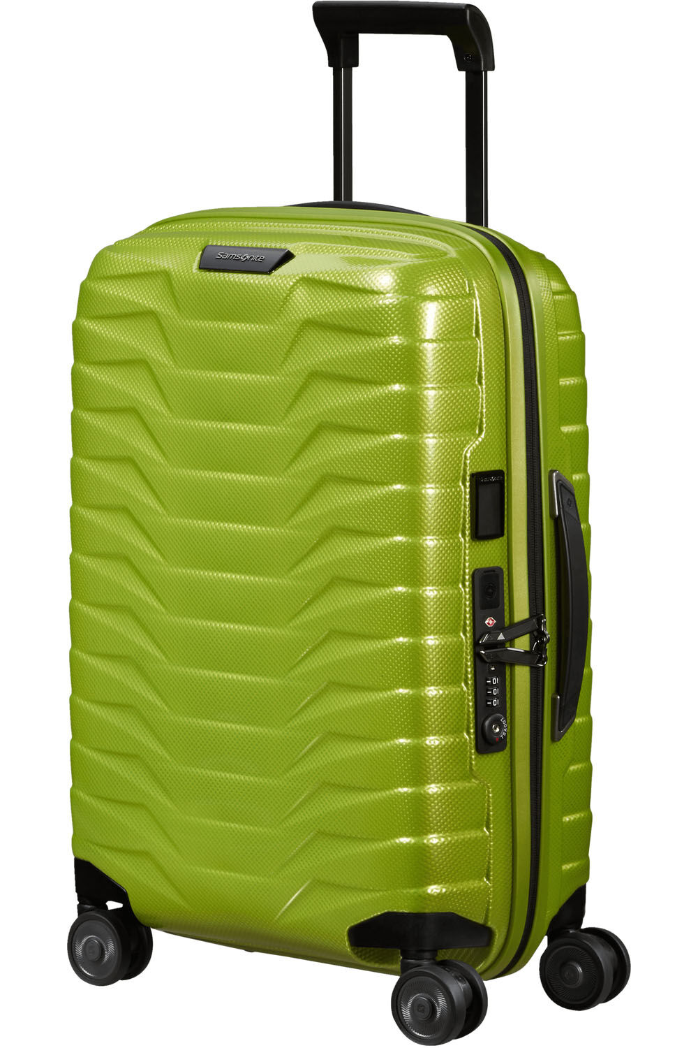 Samsonite Proxis Trolley mit 4 Rollen erweiterbar 55cm (20/23cm) + GRATIS HOTELGUTSCHEIN Lime