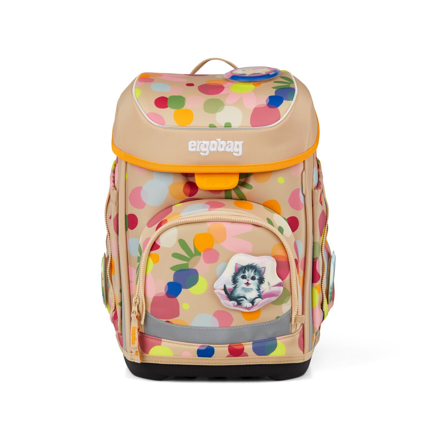ergobag cubo Schulranzen, 5-teiliges Set, Kollektion 2026 Flower PowBär