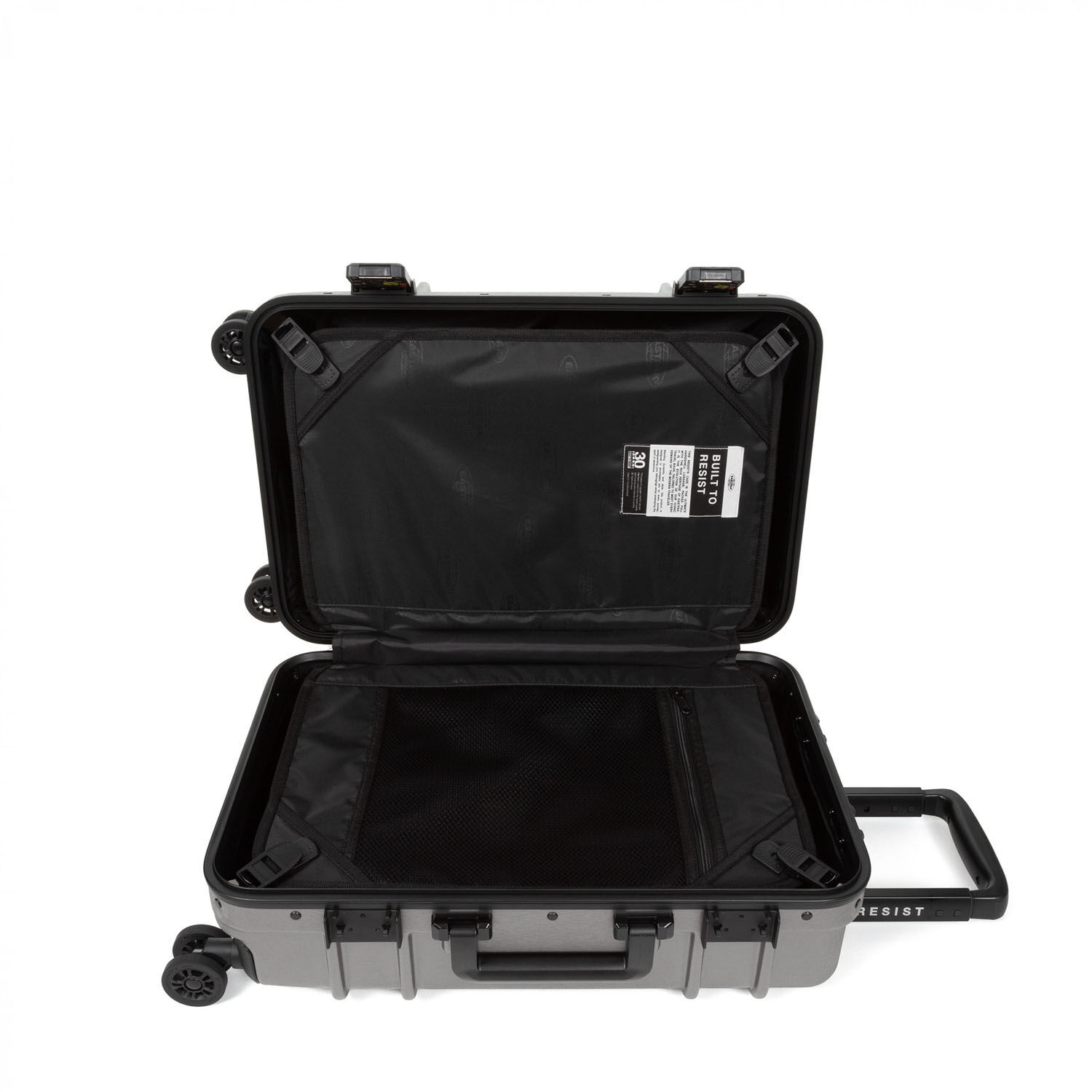 Eastpak RESIST'R CASE S Robuster Hartschalen-Trolley Brushed Metal