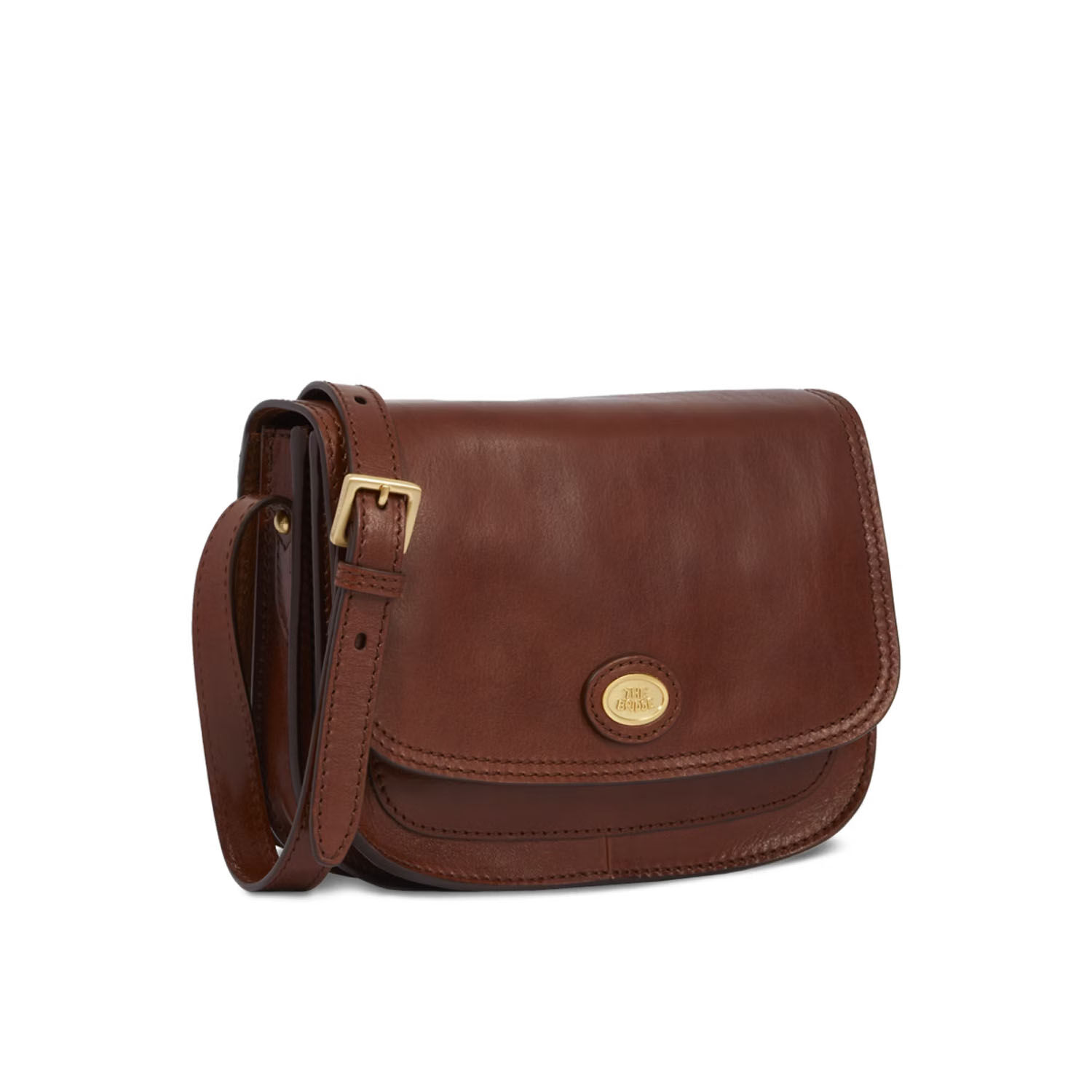 The Bridge Story Donna Schultertasche 24cm Braun/Gold