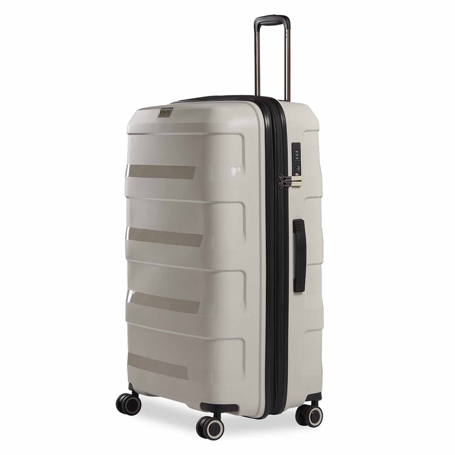 Stratic Straw + Hartschalen-Koffer L, erweiterbar beige