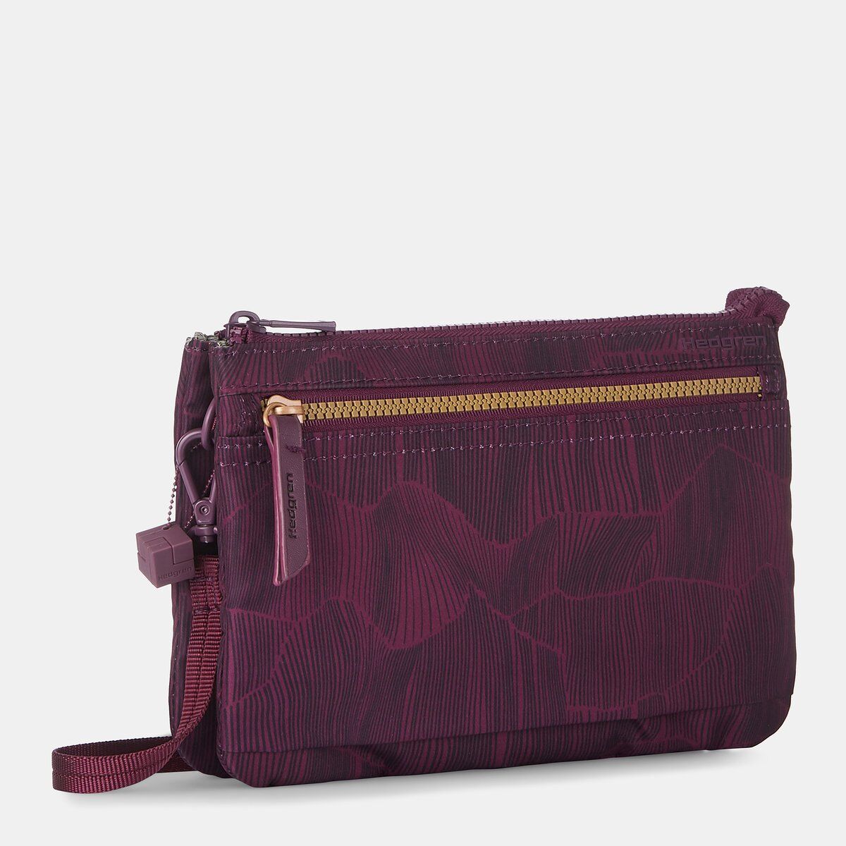 Hedgren Inner City EMMA Crossover 3 cmpt RFID Aubergina Print