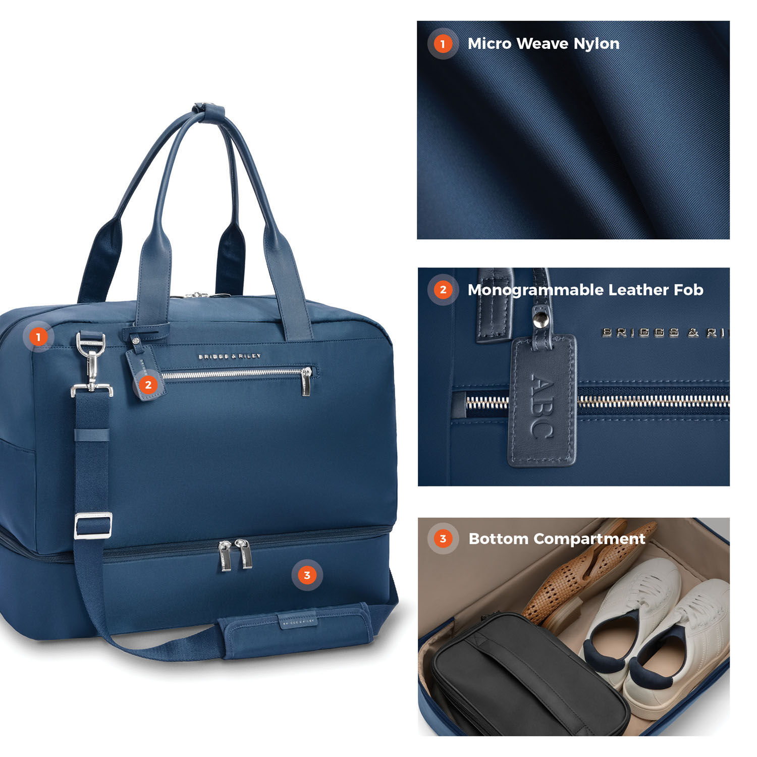 Briggs & Riley Rhapsody Weekender Tote Navy
