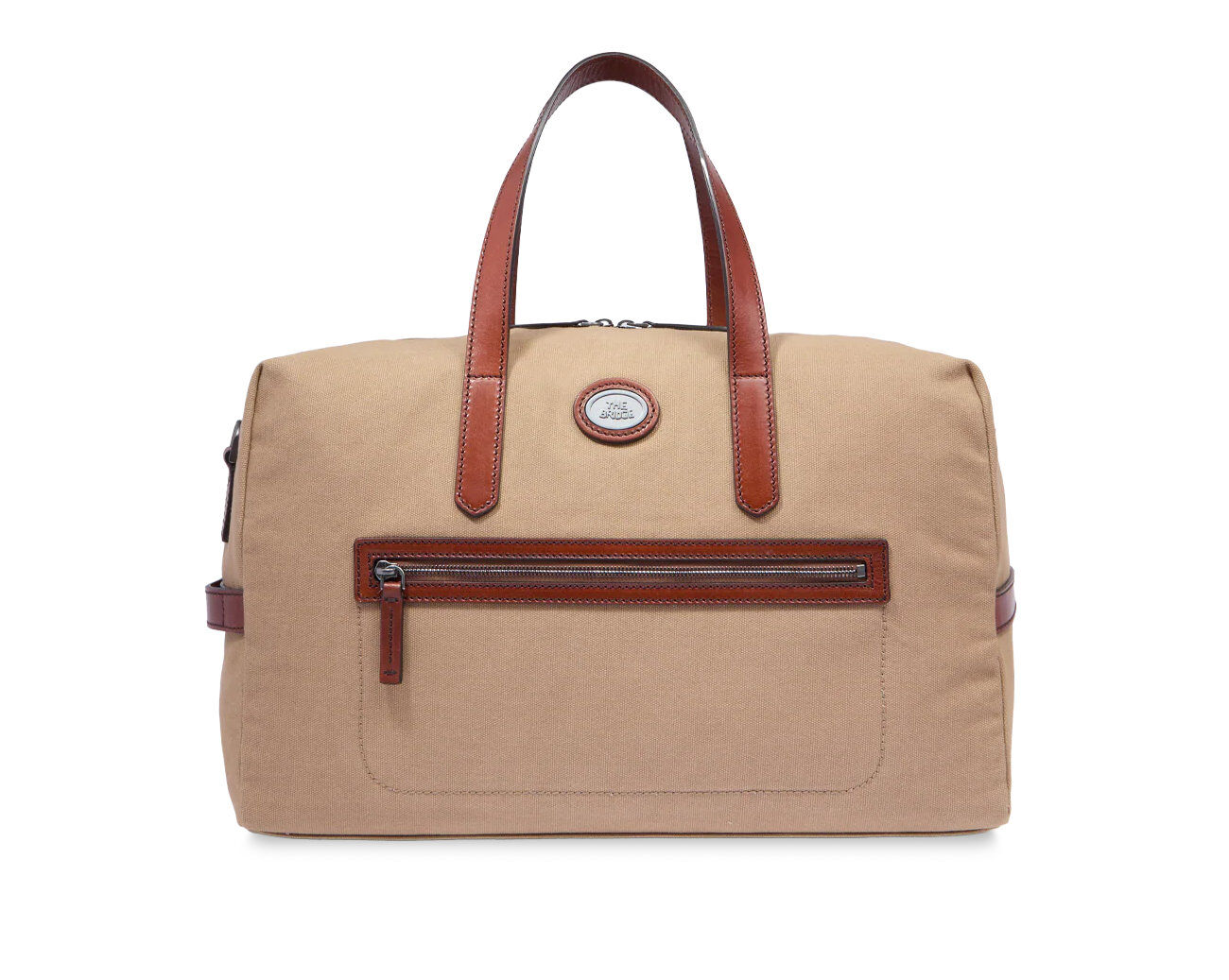 The Bridge Story Viaggio Reisetasche/Duffle Leder und Stoff S - 45CM Natural/Brown with Dark Ruthenium