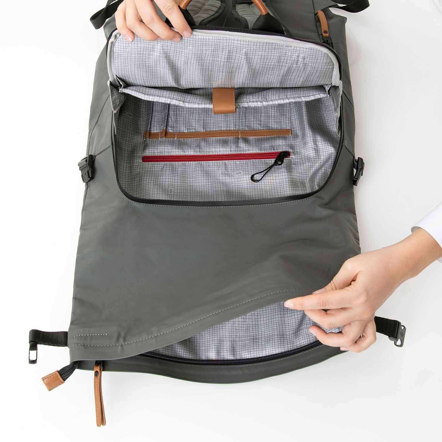 aunts & uncles Japan Matsuyama Rolltop Rucksack mit 16" Notebookfach gravity grey