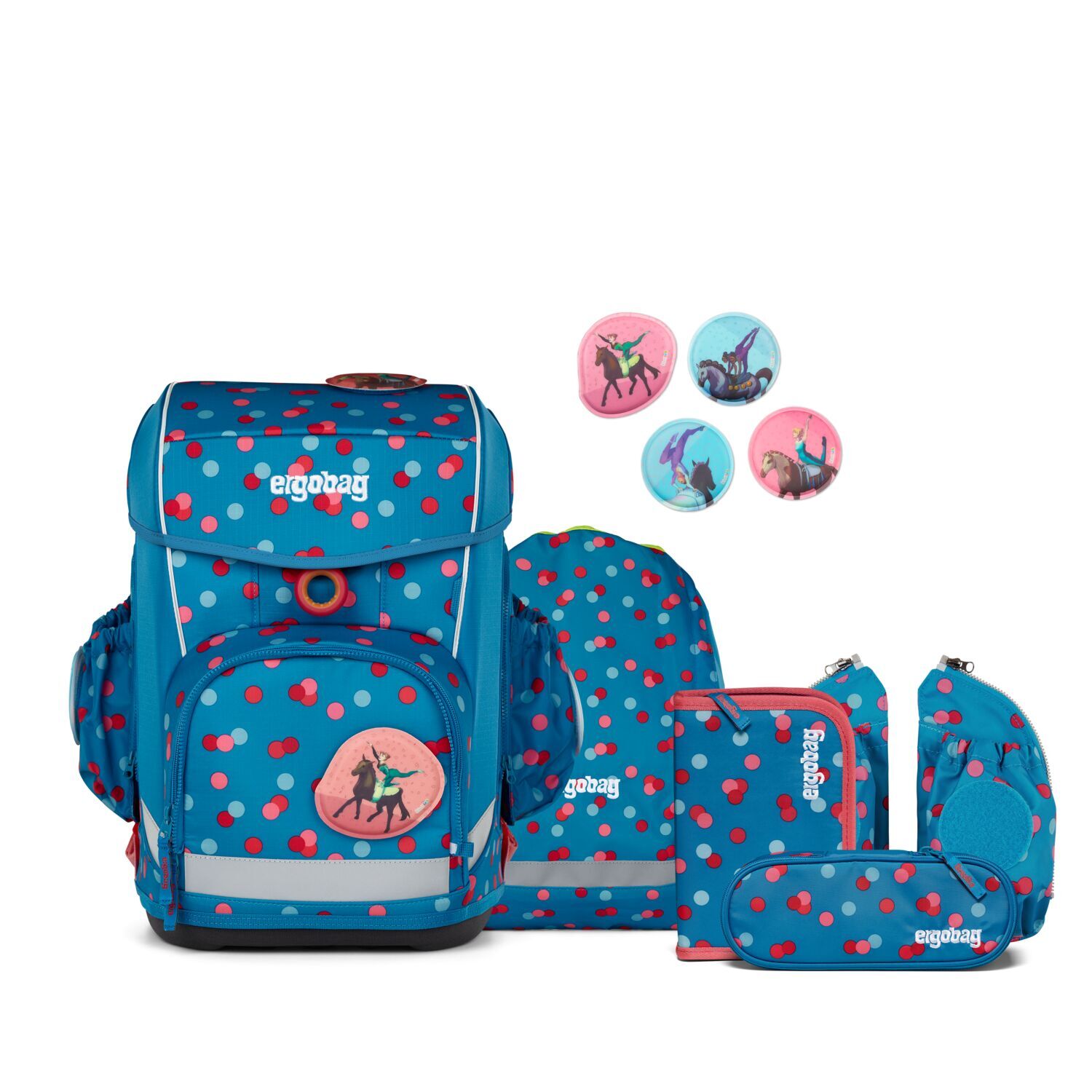 ergobag cubo light 6-teiliges Schulrucksack-Set 2025 VoltiBär