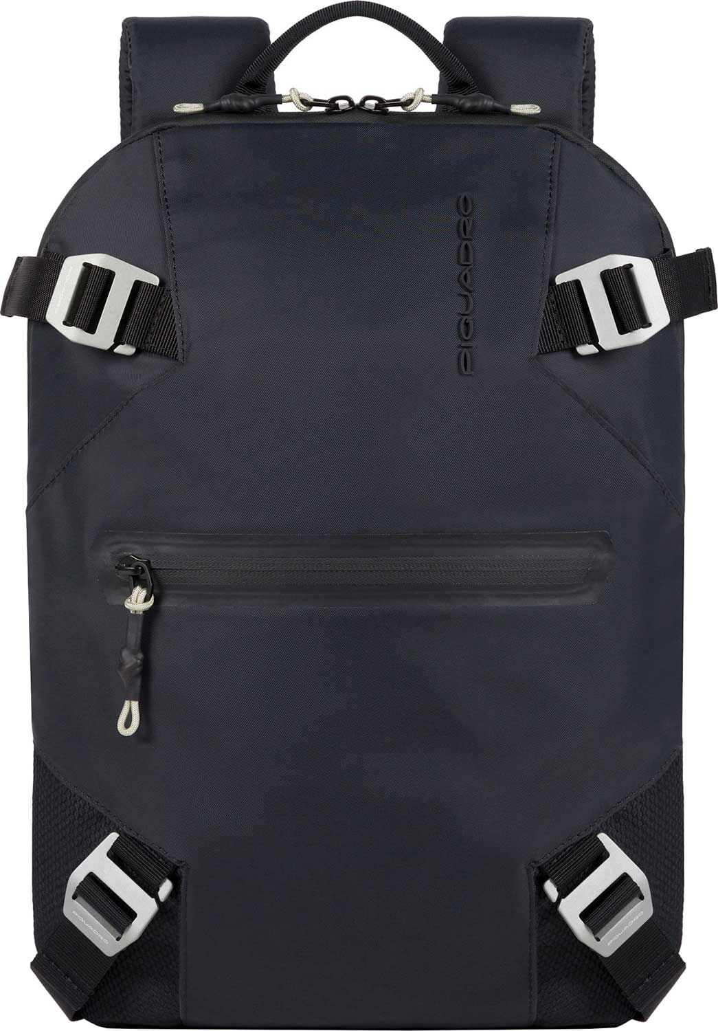 Piquadro PQ-Modular Laptoprucksack 13,3" aus rezykliertem antiviralen Stoff