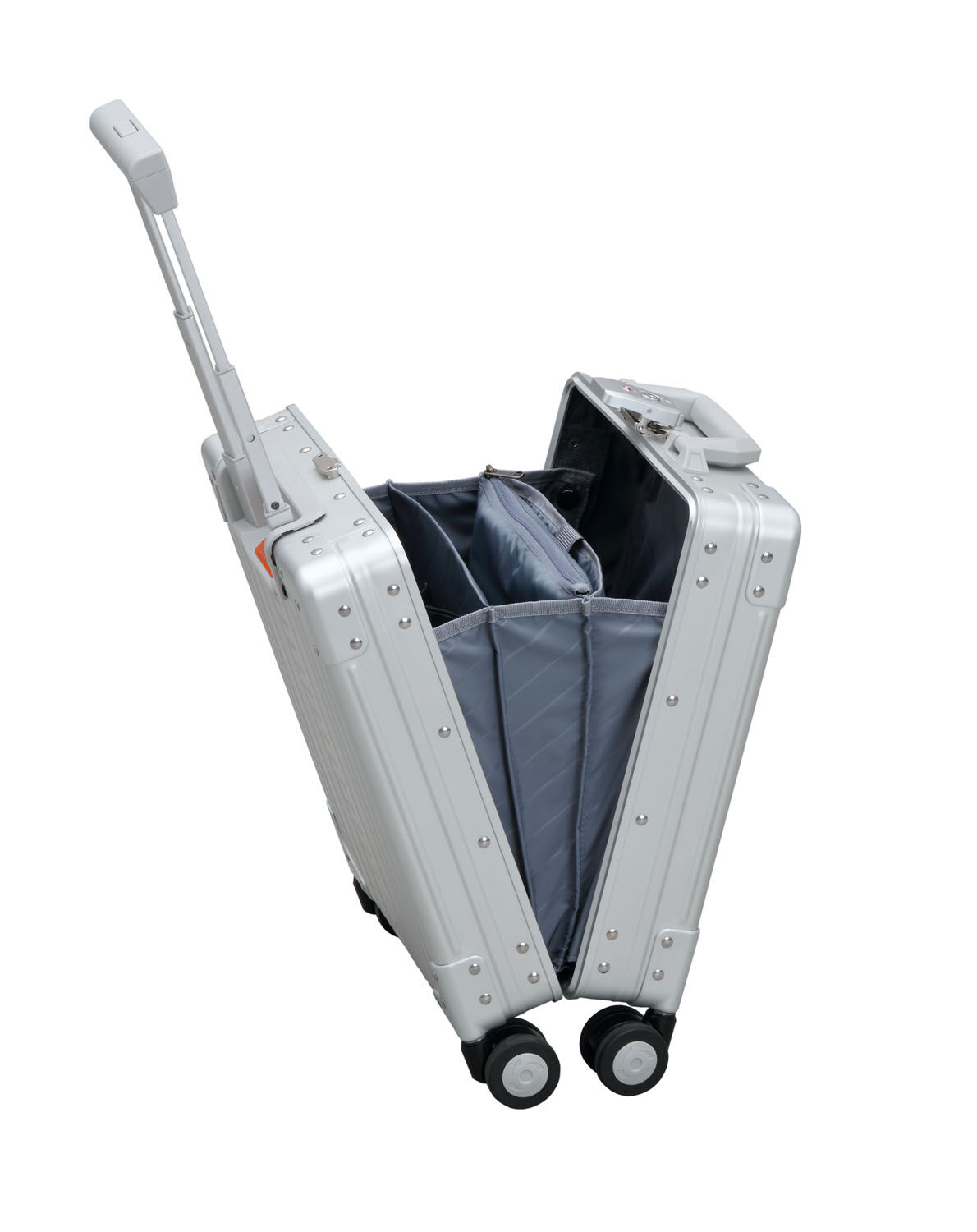 Aleon Business Vertical Carry-On Underseater 16" Platin - Silber