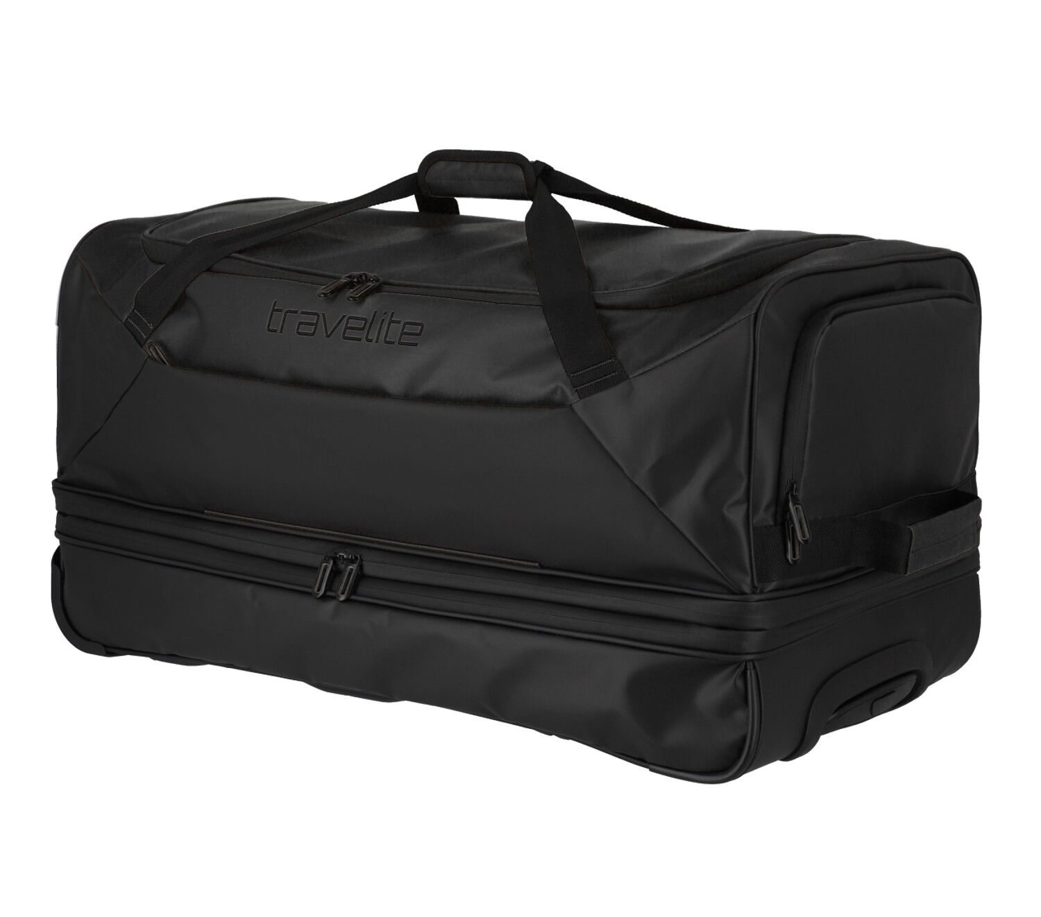 Travelite Basics Plane Rollenreisetasche erweiterbar Schwarz