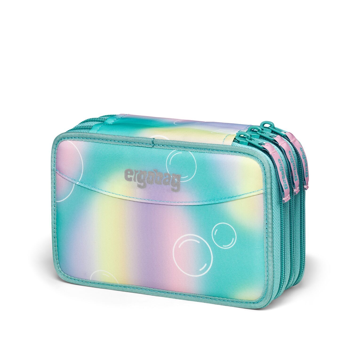 ergobag Schulzubehör REFLEX GLOW Maxi-Mäppchen, befüllt mit 3 Fächern ZauBärwelt