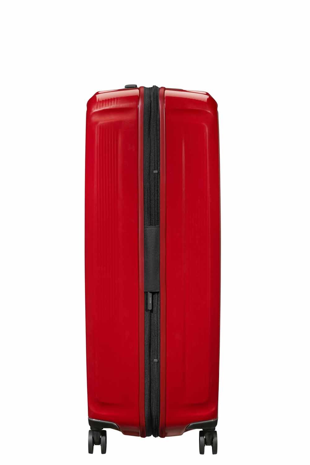 Samsonite Nuon Season Trolley mit 4 Rollen erweiterbar 81cm + GRATIS HOTELGUTSCHEIN Metallic Red